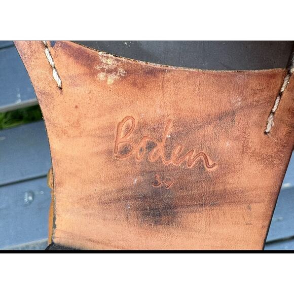 Designer BODEN ‘ALLERCOMBE’ Knee High Tan Leather Boots Women 8.5, UK 39 614684 - Picture 8 of 9